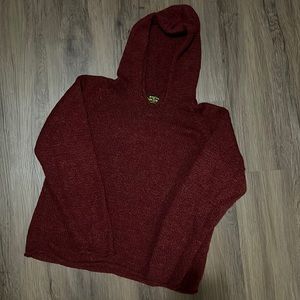 Cozy Maroon Hooded Sweater